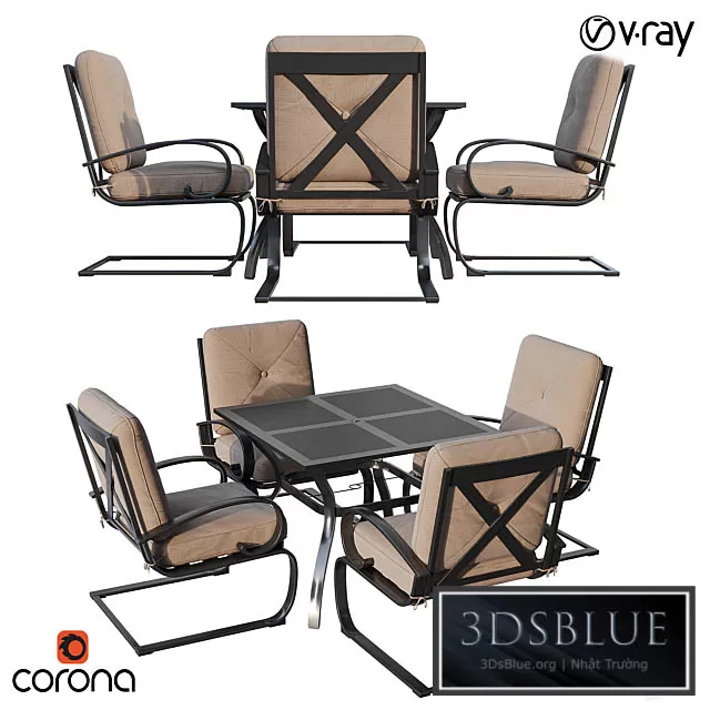 FURNITURE – TABLE CHAIR – 3DSKY Models – 10866
