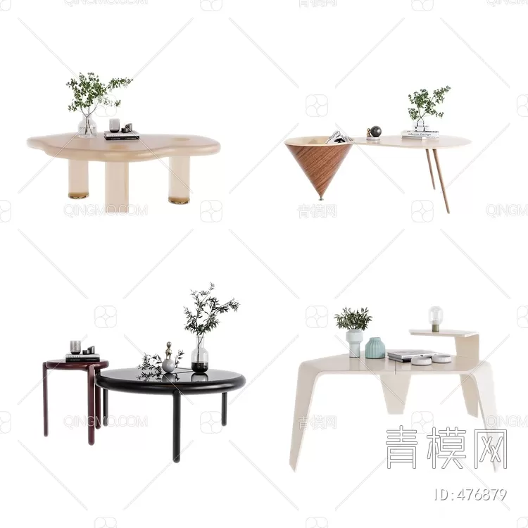 TEA TABLES 3D MODELS – 064 – PRO