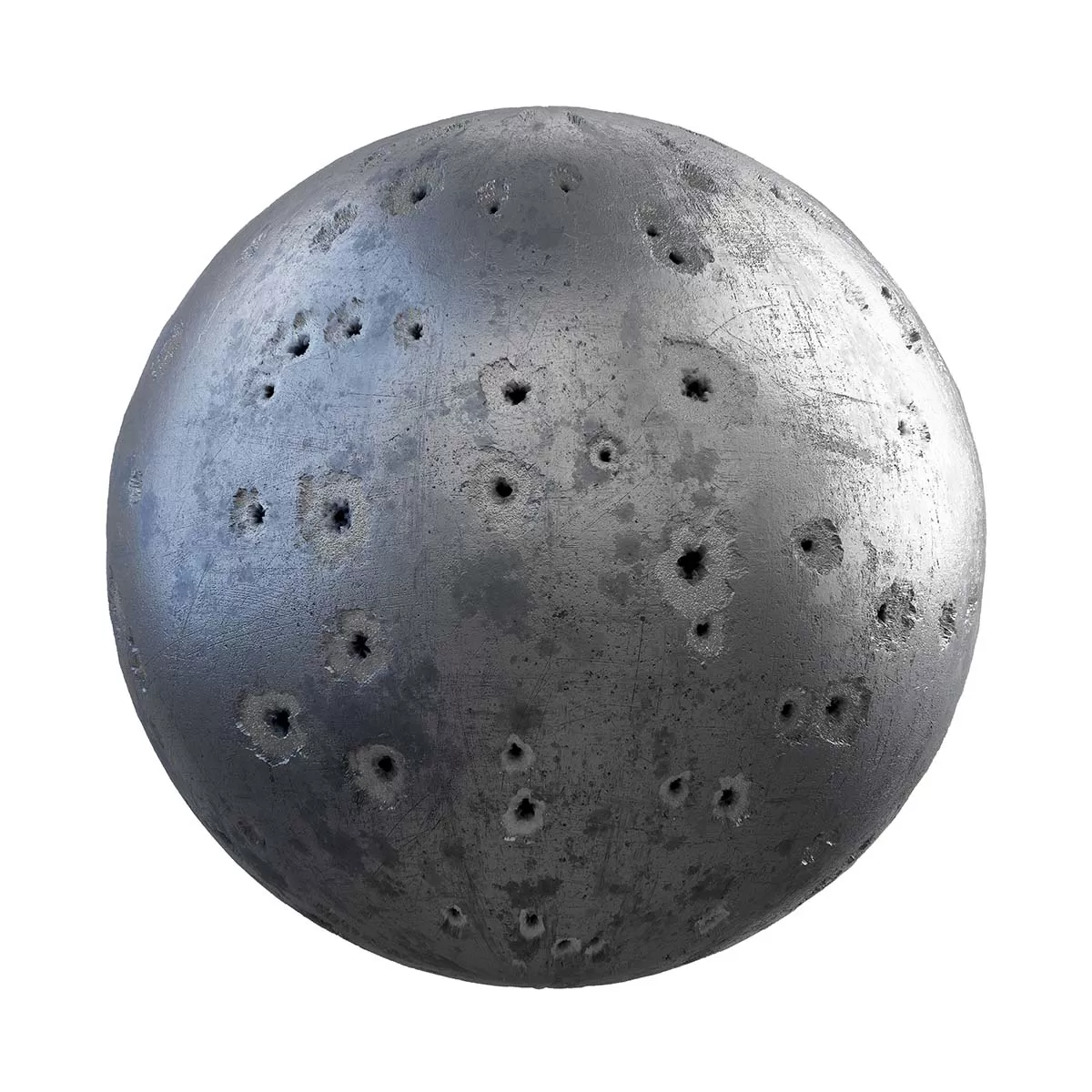 PBR Textures Volume 30 – Military – 4K – 8K – metal_with_bullet_holes_30_63