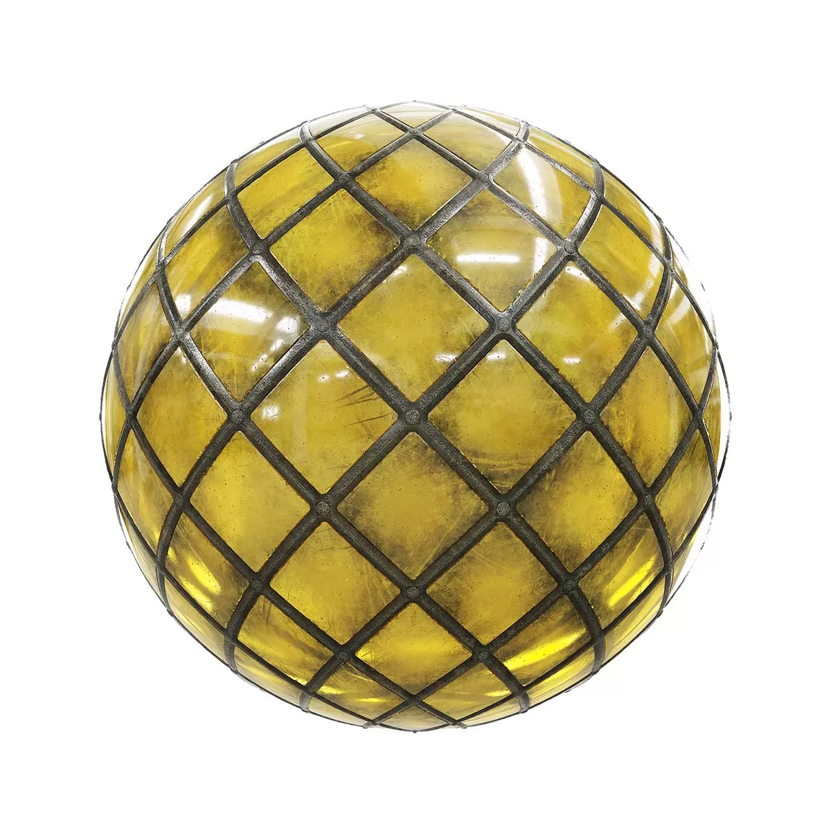 PBR Textures Volume 42 – Glass & Crystals – 4K – 8K – yellow_stained_glass_43_22