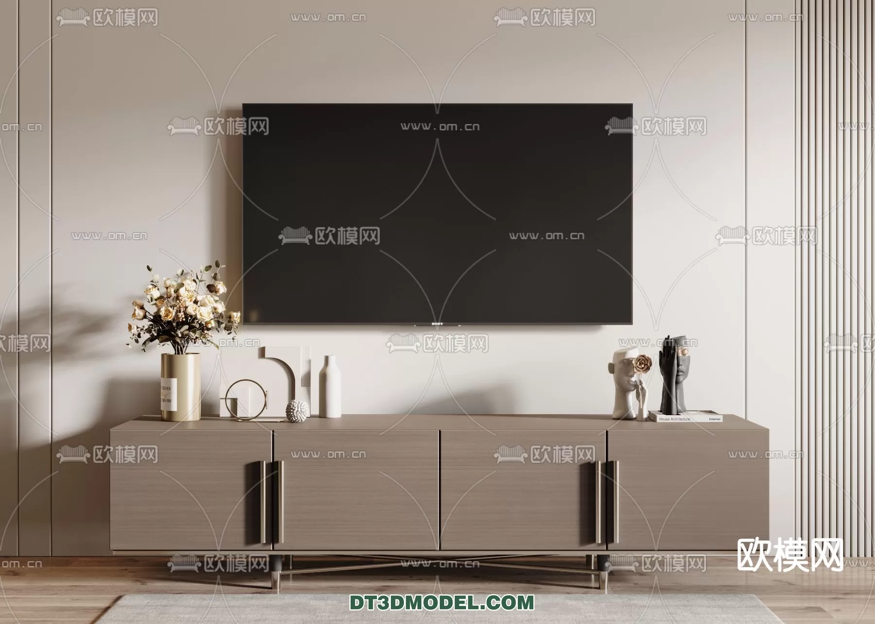 TV SHELF – 3DMODEL – MODERN – 078