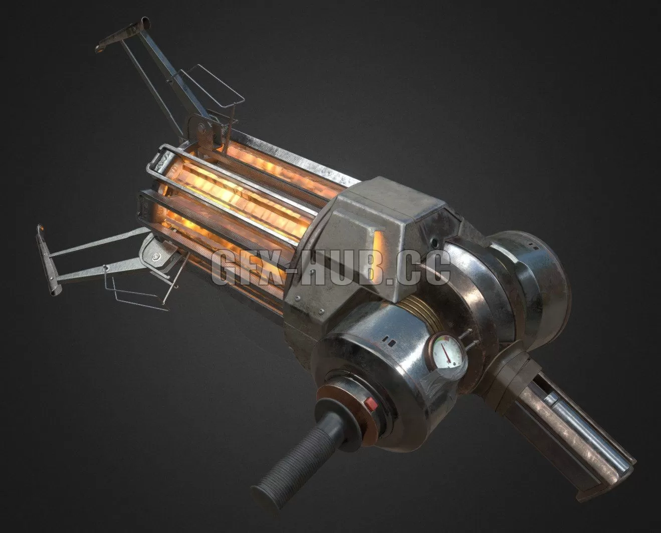 PBR Game 3D Model – Zero Point Energy Field Manipulator Gravity Gun