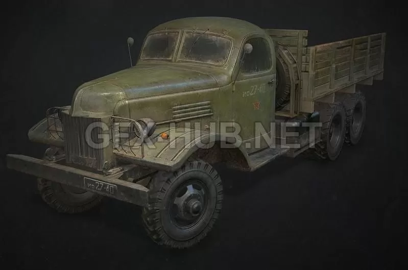PBR Game 3D Model – ZIS -151 Old Soviet Vehicle
