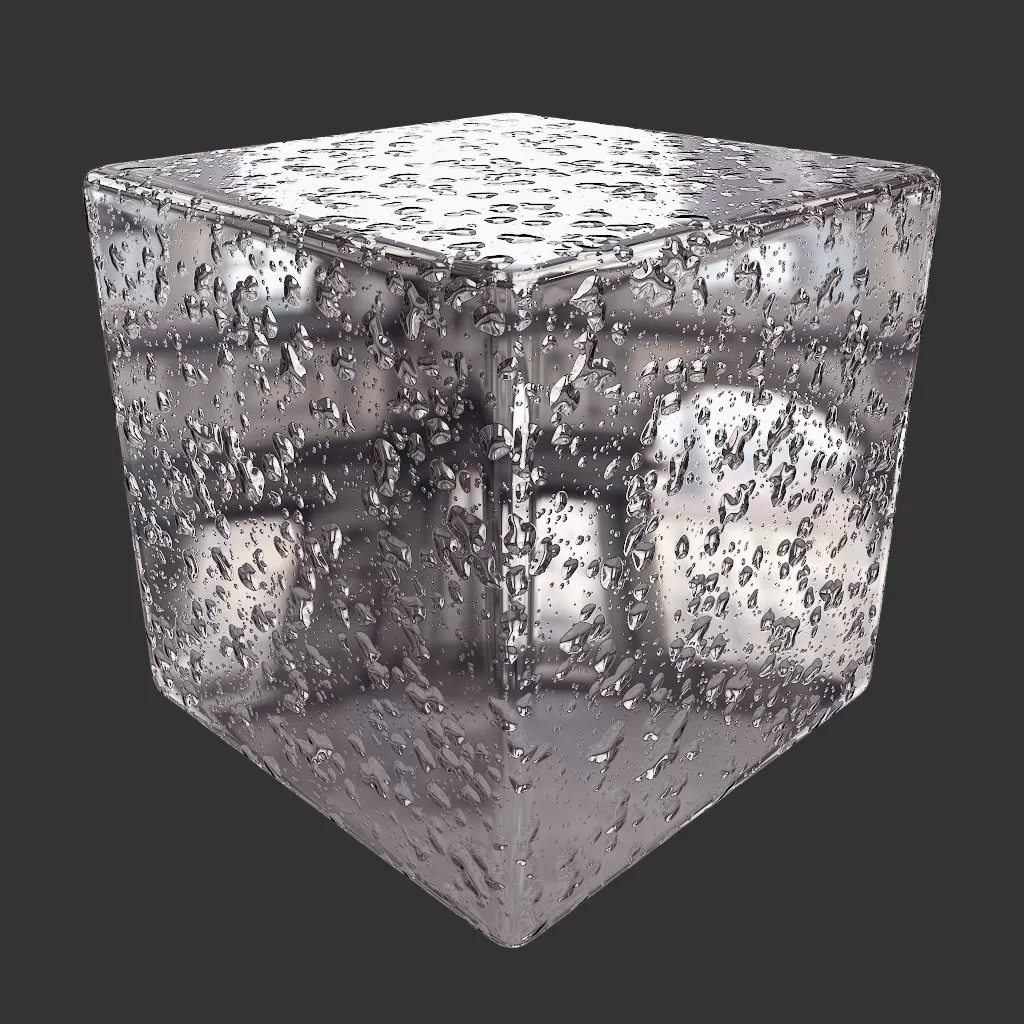 PBR TEXTURES – FULL OPTION – Water Droplets Mixed – 1248