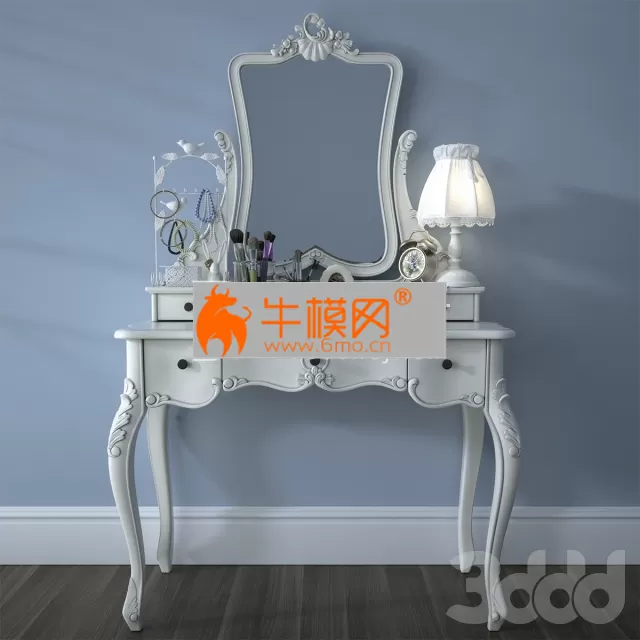 TABLE – Dressing table classic, with decor