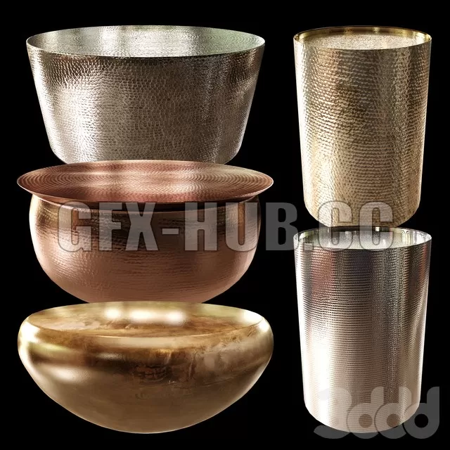 TABLE – Hammered Coffe Table