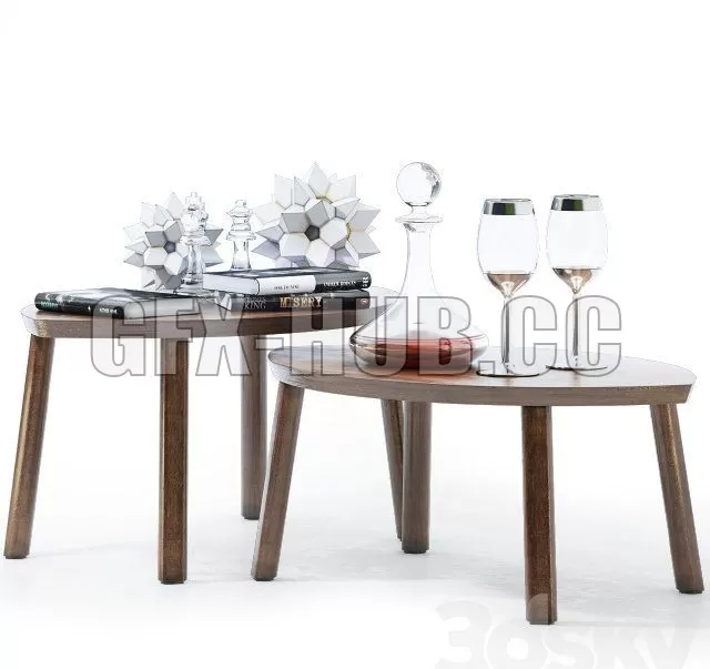 TABLE – IKEA STOCKHOLM Set of tables, 2 pcs. Decor