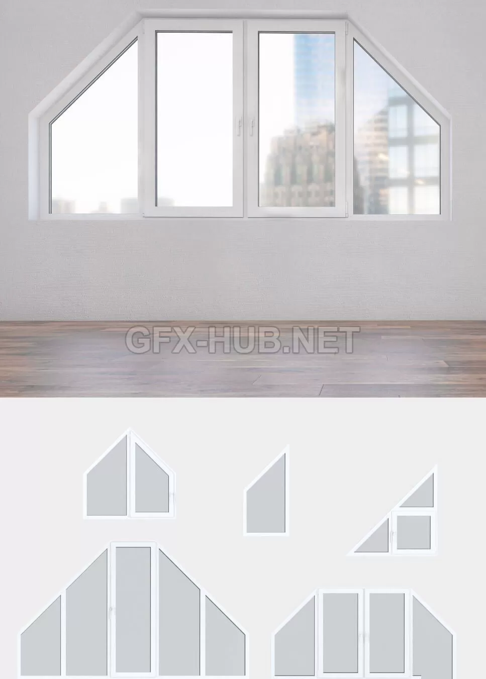 WINDOWS – A set of plastic windows 13
