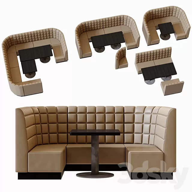 Furniture – Sofa 3D Models – Furniture for restaurants