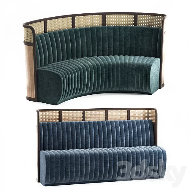 Furniture – Sofa 3D Models – Sofa for restaurant-3 3d model