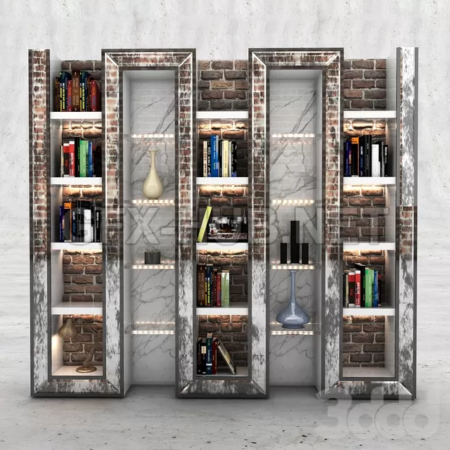 Brick Bookshelf – 208939