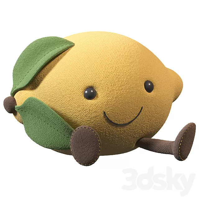Children – Toy 3D Models – Lemon soft toy