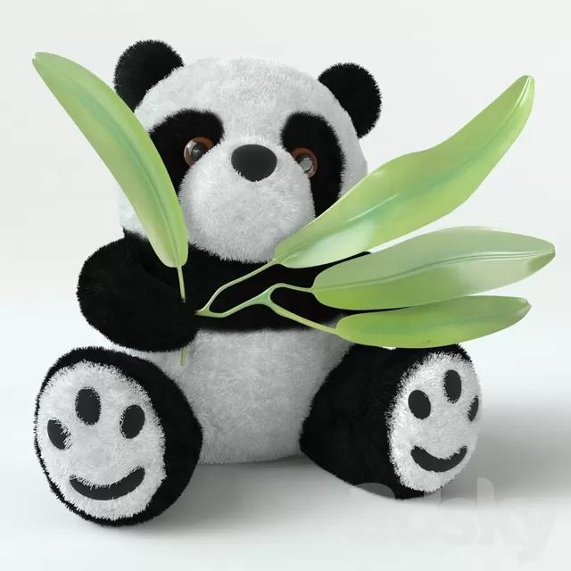 Children – Toy 3D Models – Teddy bear – panda toy
