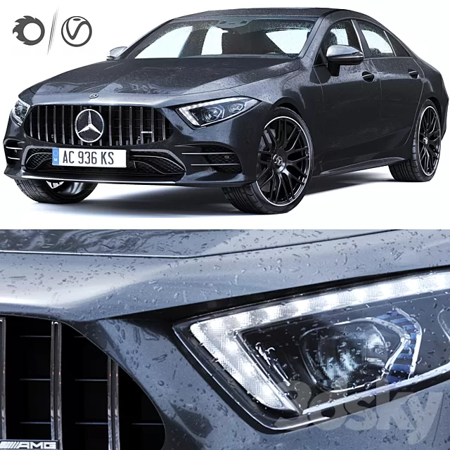 Transport – 3D Models – Mercedes Benz AMG CLS (Rainy Texture)