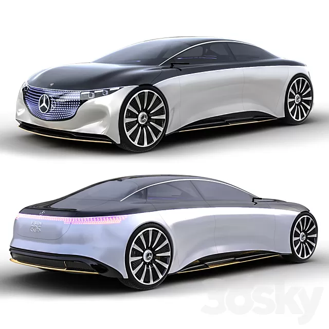 Transport – 3D Models – Mercedes Vision EQS