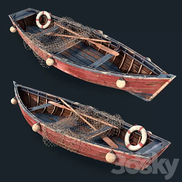 Transport – 3D Models – old fishing boat