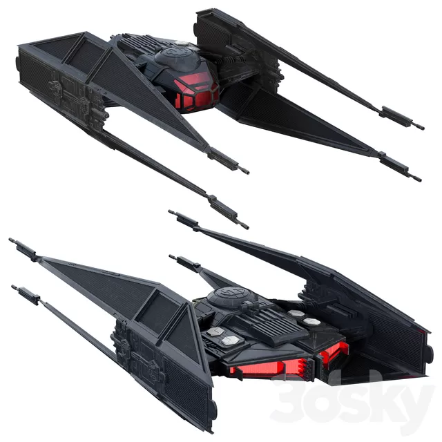 Transport – 3D Models – STAR WARS Kylo Ren’s TIE silencer