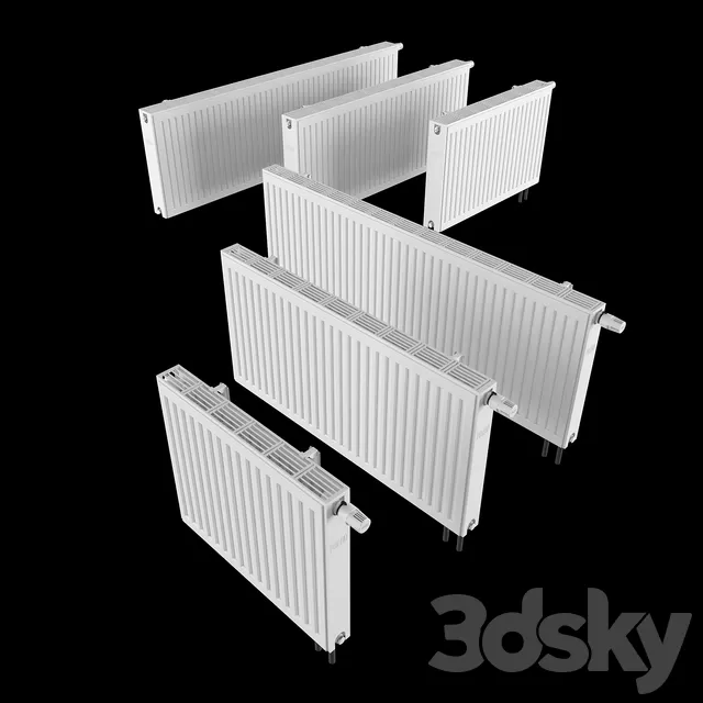 Radiator – 3D Models – Steel panel radiators Prado Universal
