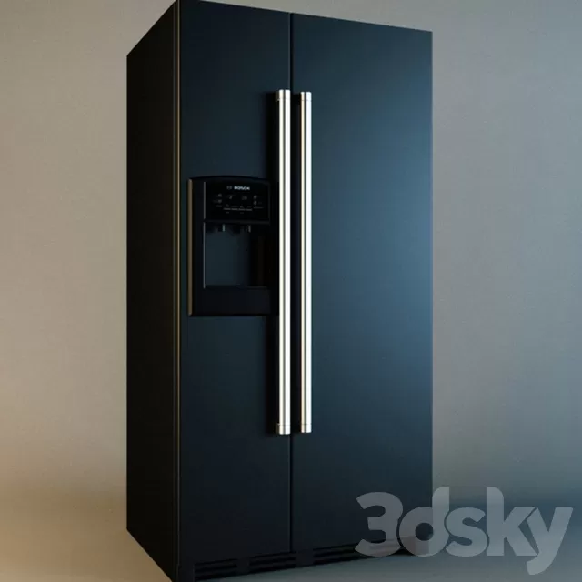 Household – 3D Models – Refrigerator Bosch KAN 58A55