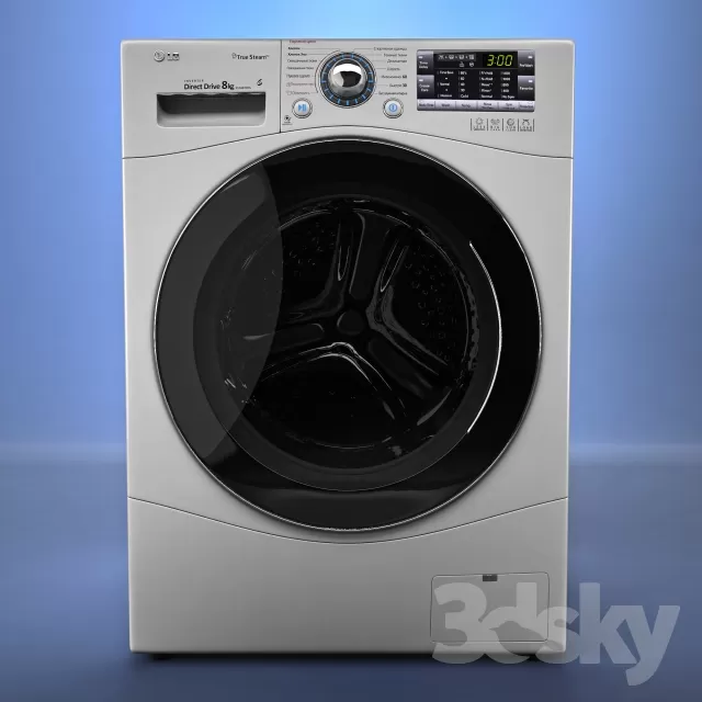 Household – 3D Models – Washing machine LG F14A8TDS