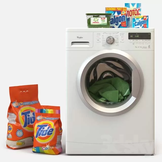 Household – 3D Models – Washing machine Whirlpool