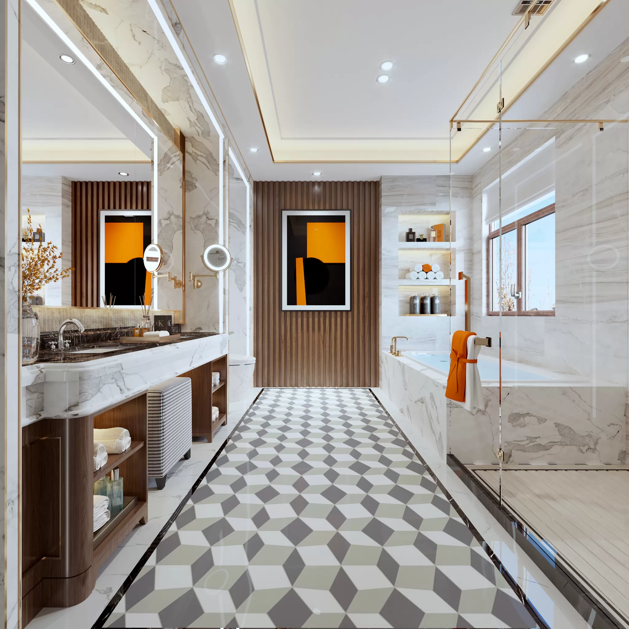 Corona Render Scene – Bathroom 3D Models – 0005