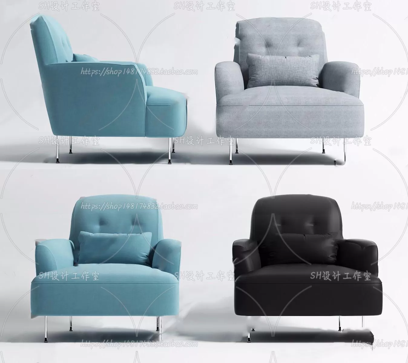 Single Sofa – 3D Models – 0583