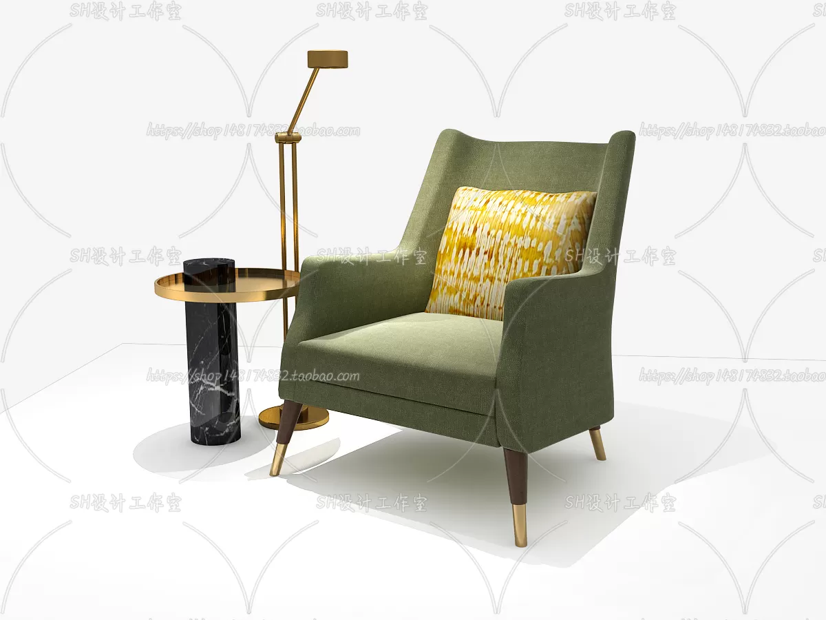 Single Sofa – 3D Models – 0590