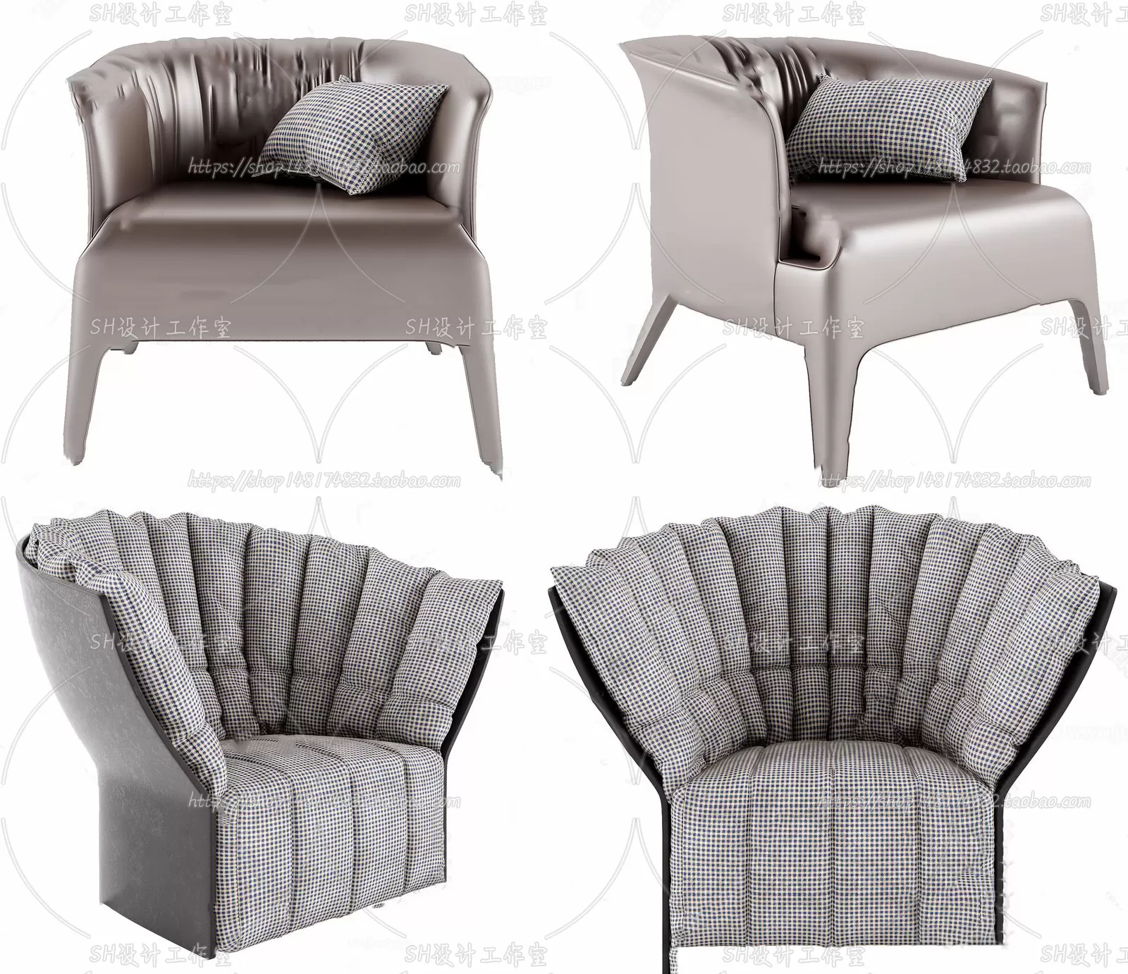 Single Sofa – 3D Models – 0597