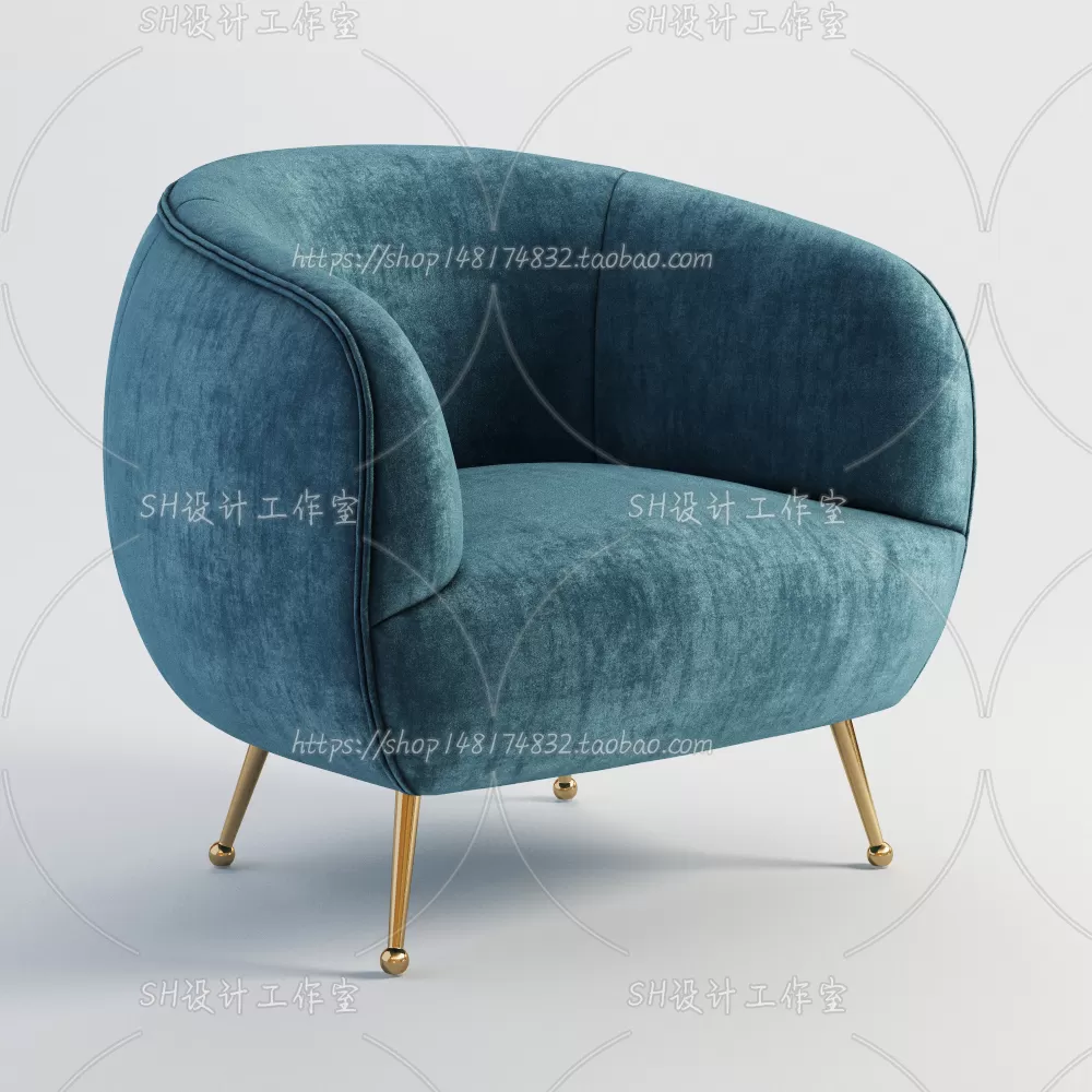 Single Sofa – 3D Models – 0605
