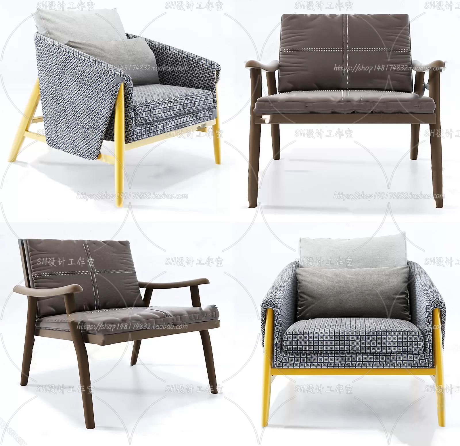 Single Sofa – 3D Models – 0610