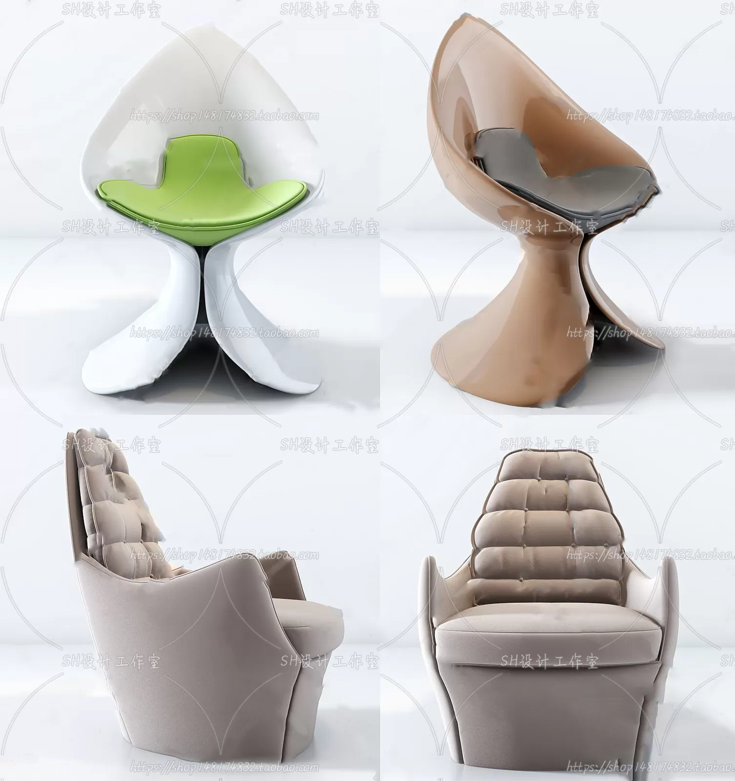 Single Sofa – 3D Models – 0614