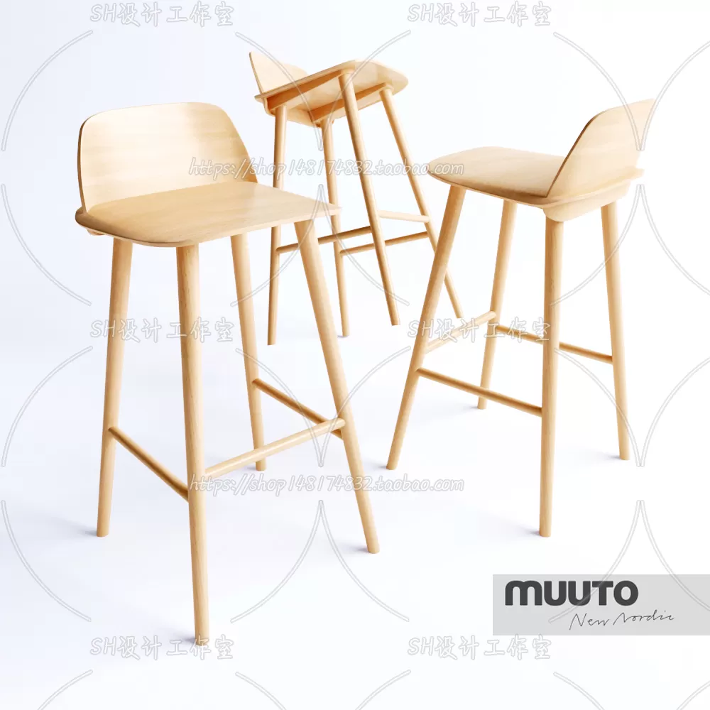 Bar Chair 3D Models – 2122