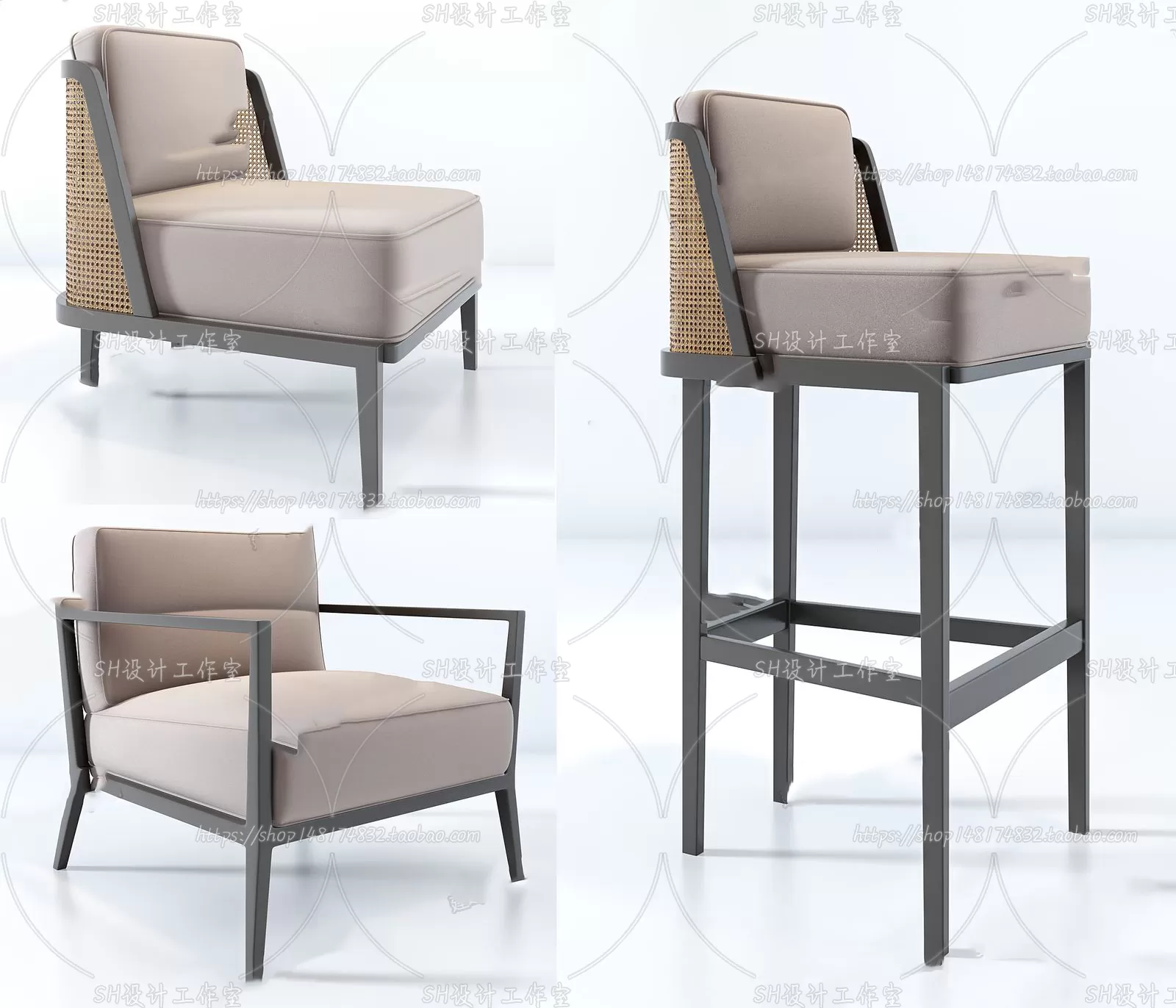 Bar Chair 3D Models – 2123