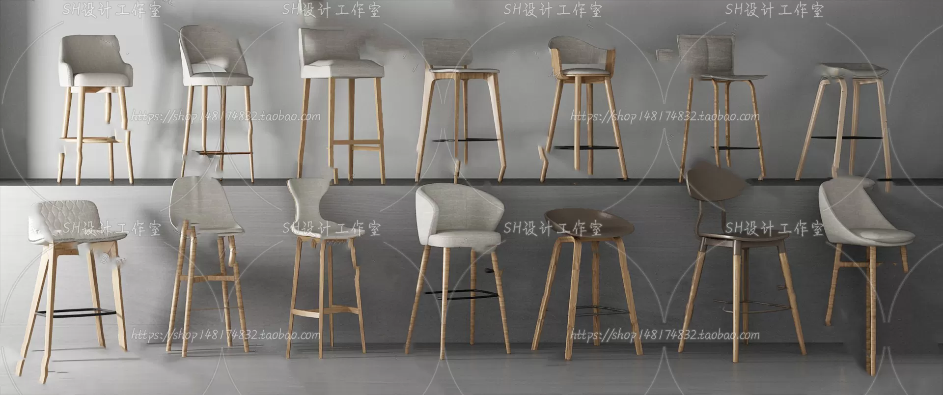 Bar Chair 3D Models – 2139