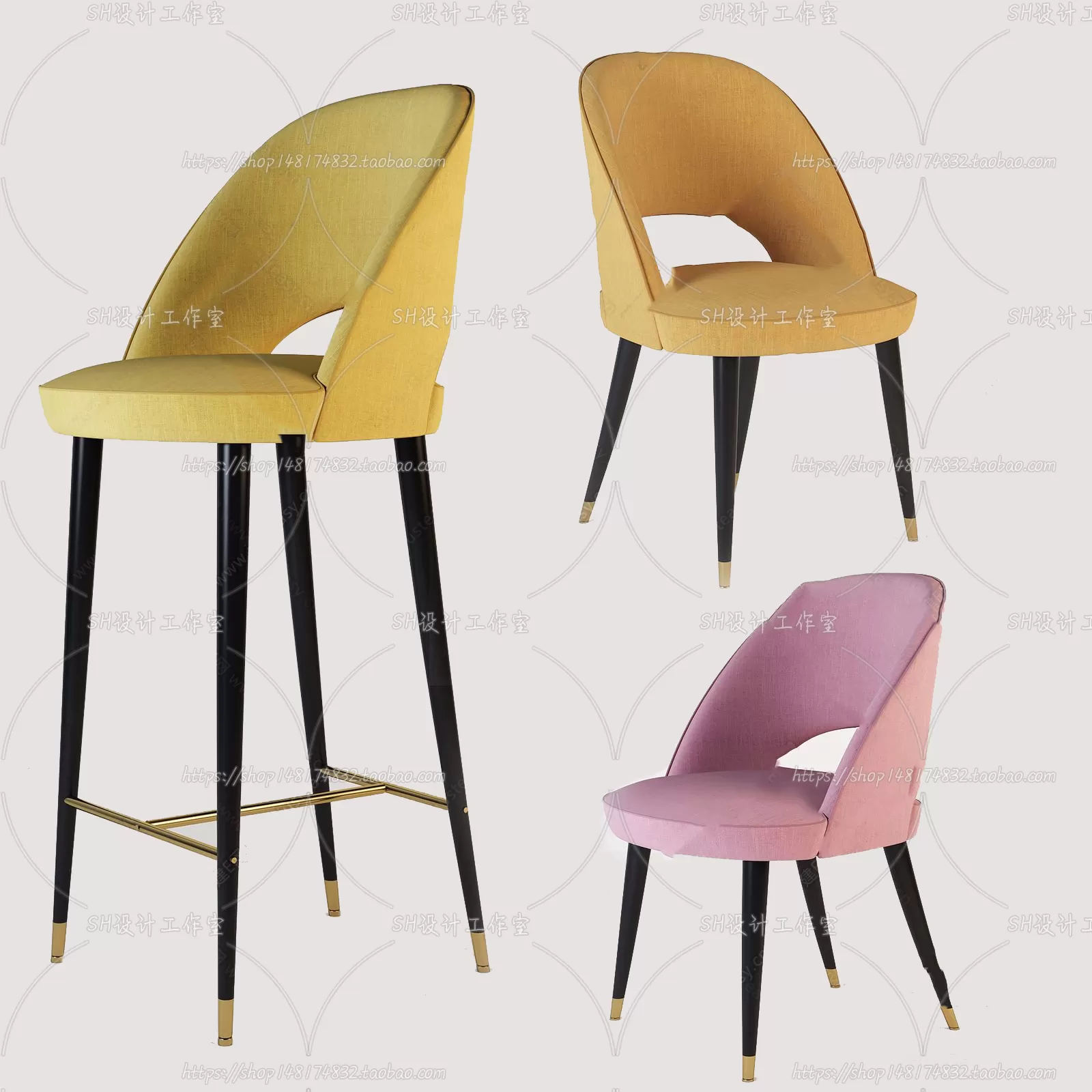 Bar Chair 3D Models – 2159