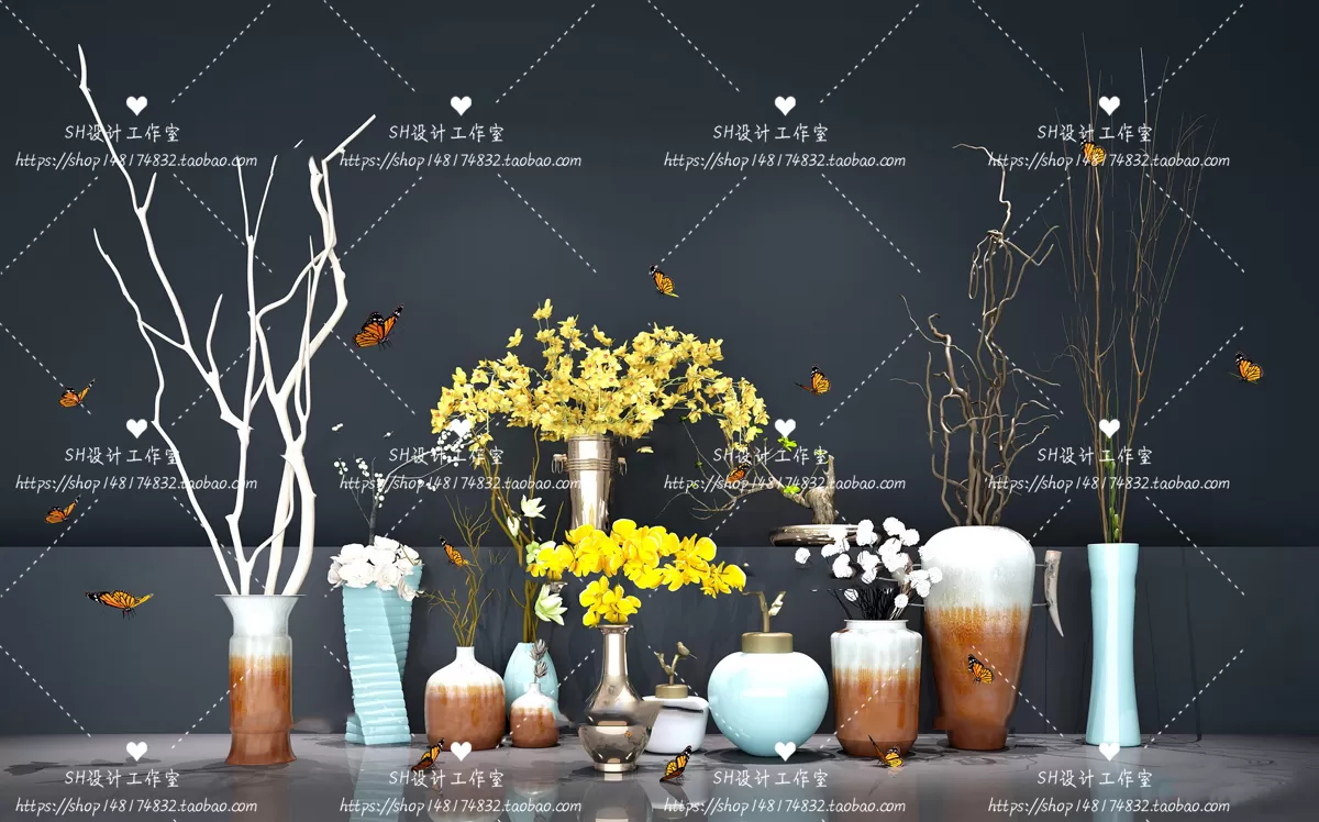 Decor – Vase 3D Models – 0143