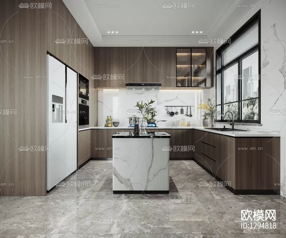 Corona Render 3D Scenes – Kitchen – 0015