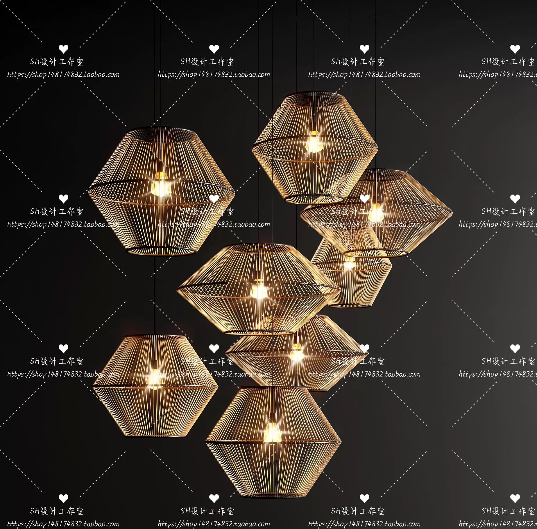 Lights – Chandelier 3D Models – 0862