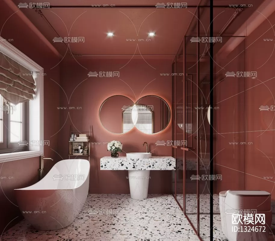 Corona Render 3D Scenes – Bathroom – 0008