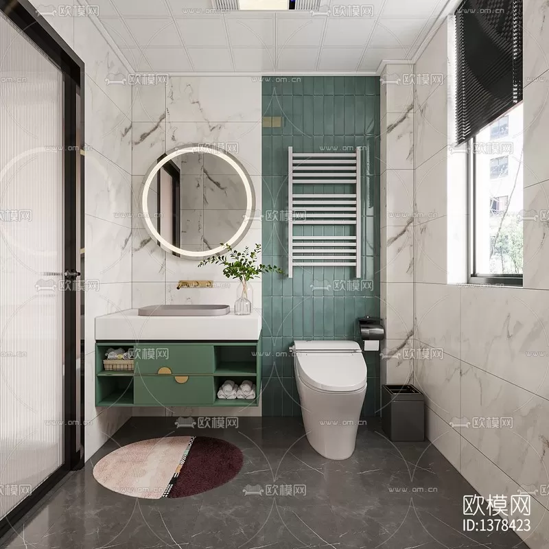 Corona Render 3D Scenes – Bathroom – 0015