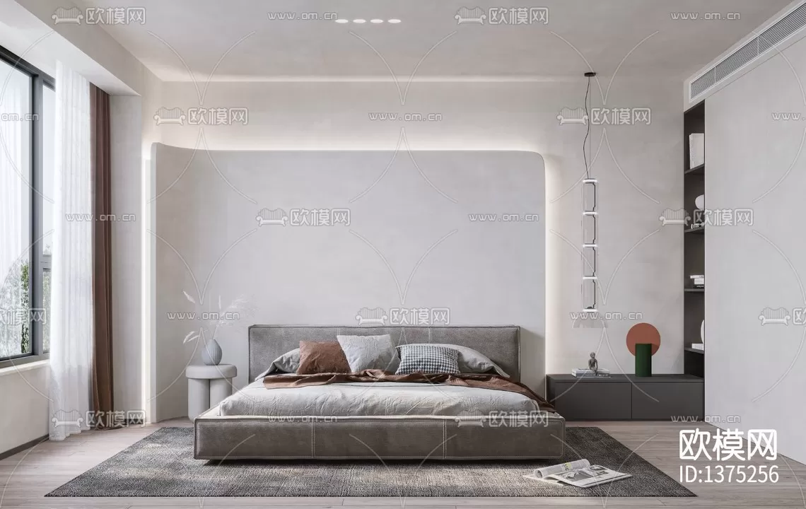 Corona Render 3D Scenes – Bedroom – 0017