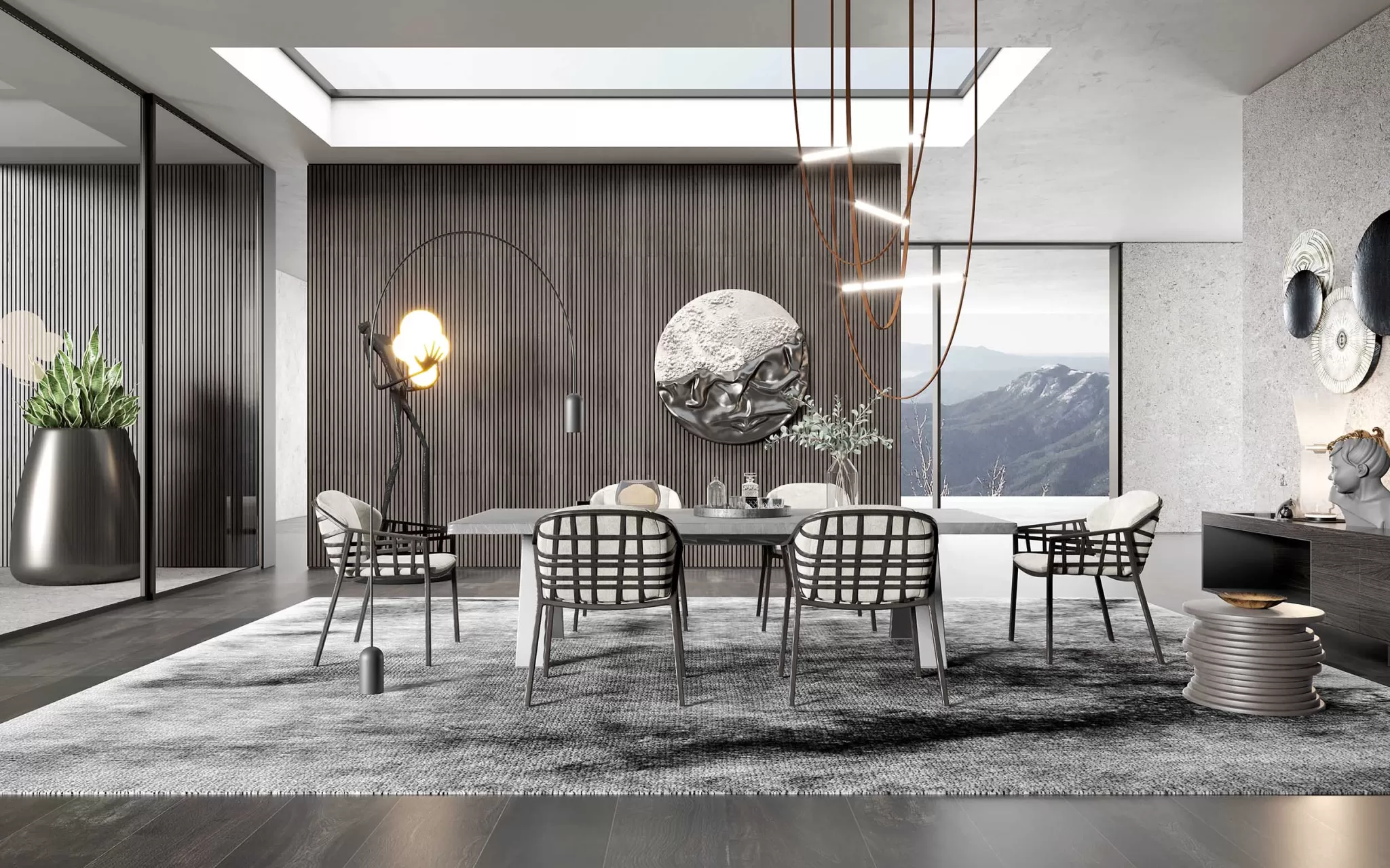 HOUSE SPACE 3D SCENES – DINING ROOM – 0062