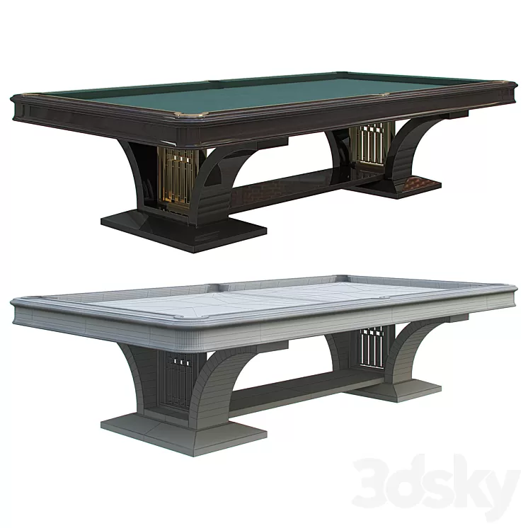 A pool table 3dskymodel