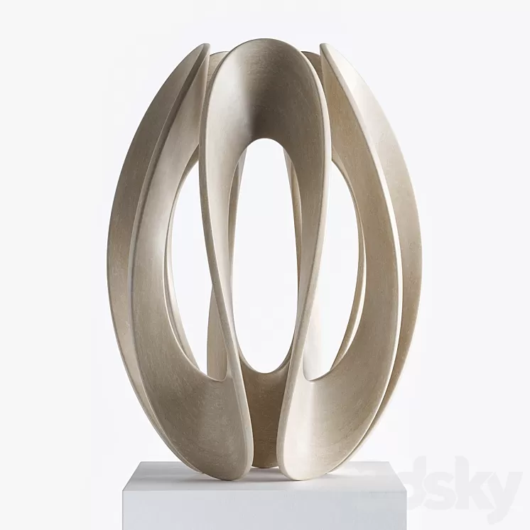 Abstract sculpture by Gianpietro Carlesso 3dskymodel