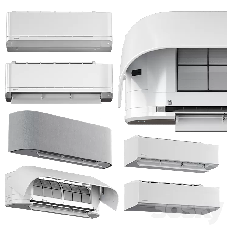 Air conditioners Toshiba HAORI TKVG Shorai Edge 3dskymodel