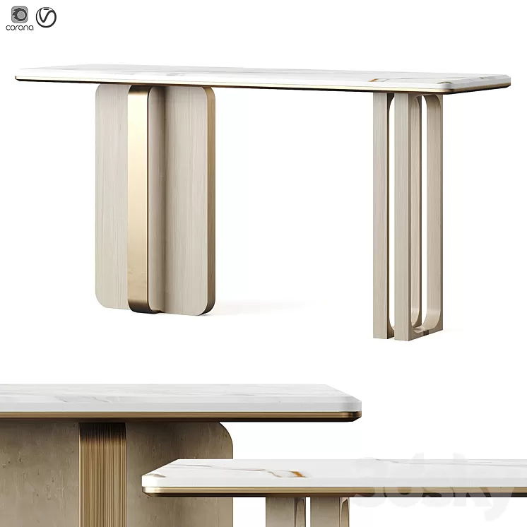 Ana Roque BLOCK Console Table 3dskymodel