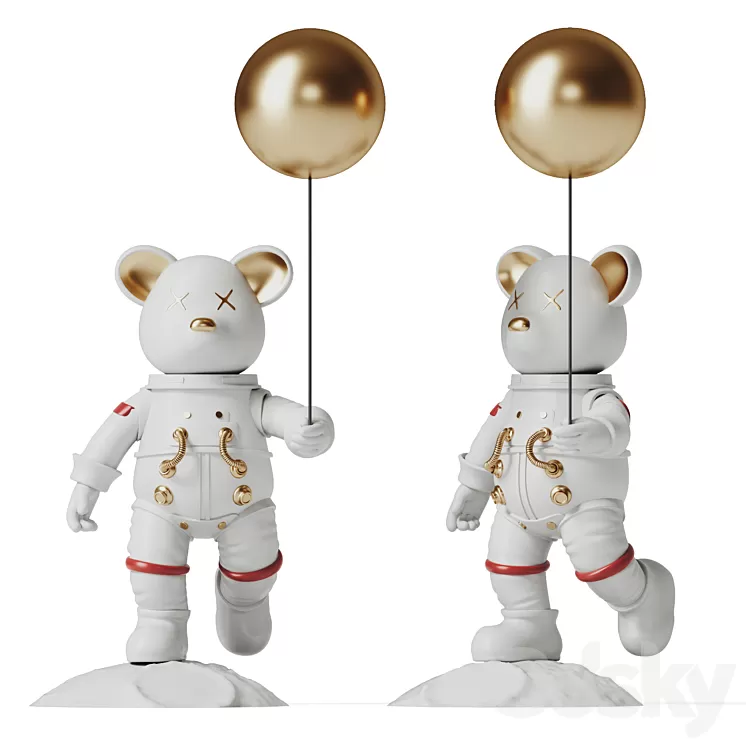 astronaut bear 3dskymodel