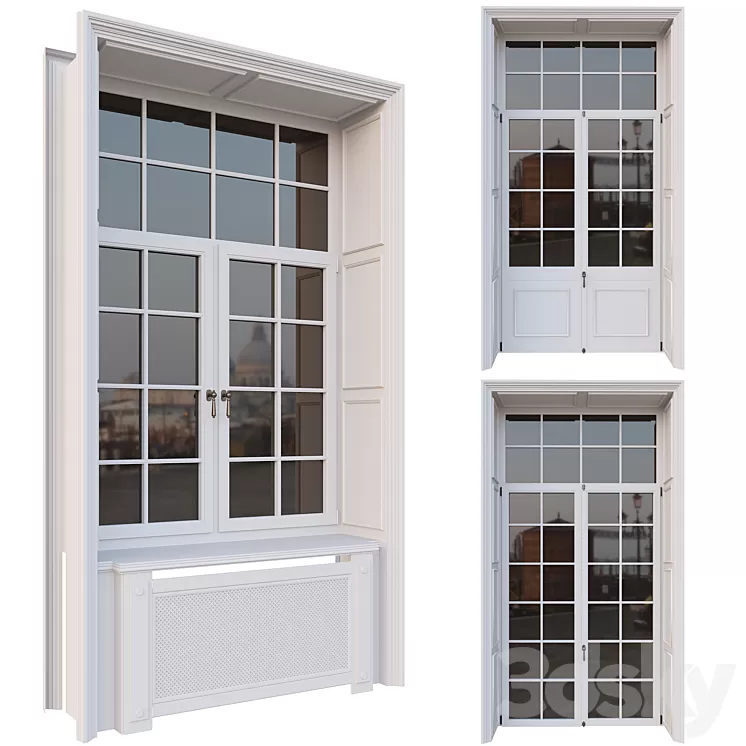 AVE Classic French Windows 3dskymodel