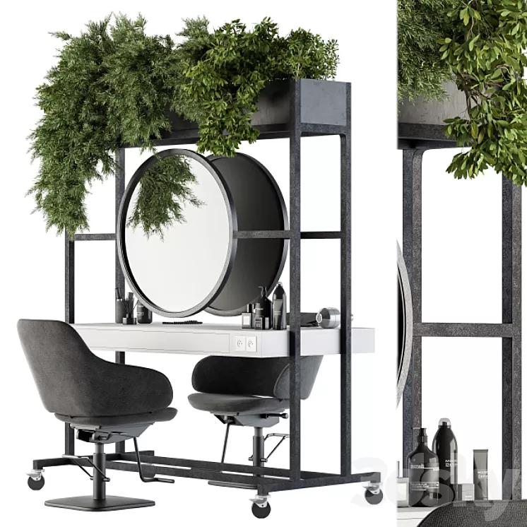 Beauty Salon Barber Shop – Set 04 3dskymodel